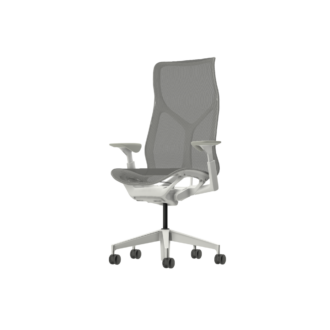 Cosm Chair, High back, White, Mineral
